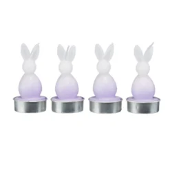 Bougie chauffe plat forme lapin Ø4xH8,5cm (4 modèles)