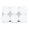 Bougie chauffe-plat 9H x6 ronde blanche