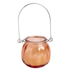 Bougie citronnelle dans verre à suspendre Ø8x7cm (3 modèles)