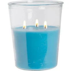Bougie citronnelle 3 mèches Ø18,5xH21,5cm (4 modèles)