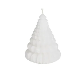 Bougie cône Ø7,2xH9,5cm - 3 coloris