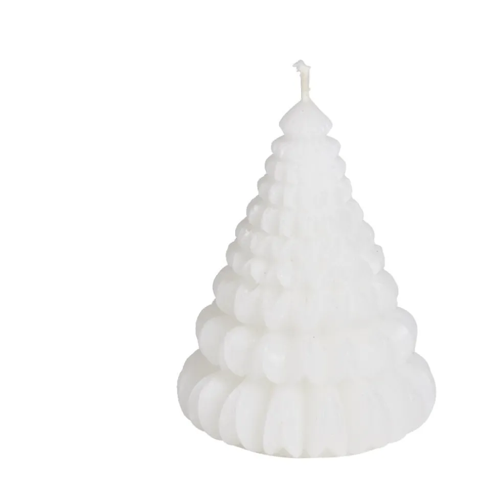 Bougie cône Ø7,2xH9,5cm - 3 coloris