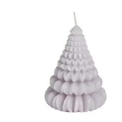 Bougie cône Ø7,2xH9,5cm - 3 coloris