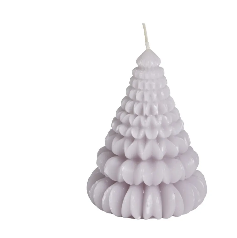 Bougie cône Ø7,2xH9,5cm - 3 coloris