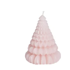 Bougie cône Ø7,2xH9,5cm - 3 coloris