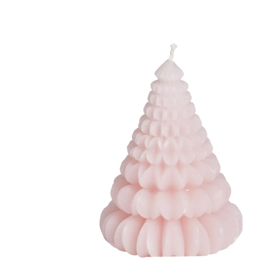 Bougie cône Ø7,2xH9,5cm - 3 coloris