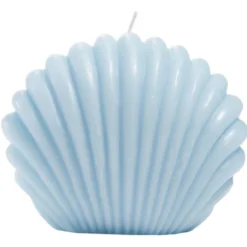 Bougie coquillage grand modèle 15x12,8xH9cm