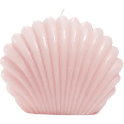 Bougie coquillage grand modèle 15x12,8xH9cm