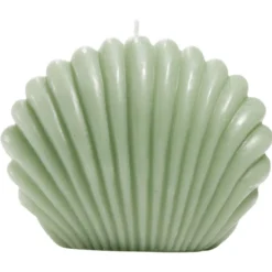 Bougie coquillage grand modèle 15x12,8xH9cm