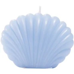 Bougie coquillage petit modèle 8,7x4,5xH6cm