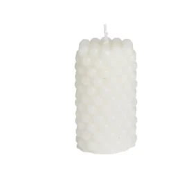 Bougie cylindrique design bulle Ø5xH9cm