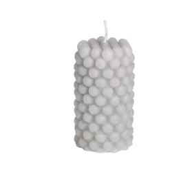 Bougie cylindrique design bulle Ø5xH9cm