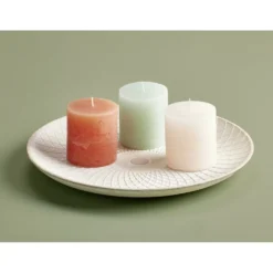 Bougie cylindrique Ø6,7xH7,5cm (3 modèles)