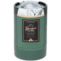Bougie dans pot avec couvercle dôme en cristal assorti