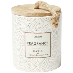 Bougie dans pot céramique