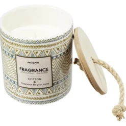 Bougie dans pot céramique design ethnique