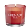 Bougie dans verre Ambiances Devineau senteur grenade d'inde 20H