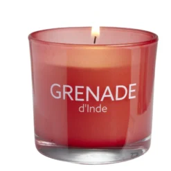 Bougie dans verre Ambiances Devineau senteur grenade d'inde 20H