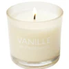 Bougie dans verre Ambiances Devineau senteur vanille de Madagascar 20H