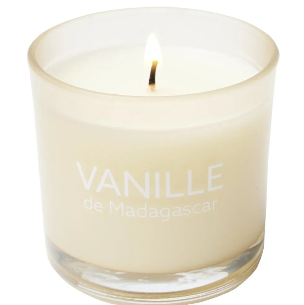 Bougie dans verre Ambiances Devineau senteur vanille de Madagascar 20H