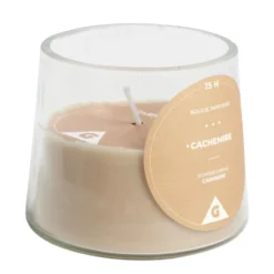 Bougie dans verre senteur cachemire Ø9xH7.5cm