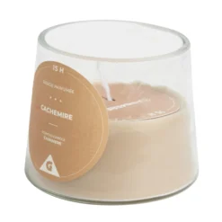 Bougie dans verre senteur cachemire Ø9xH7.5cm
