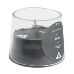 Bougie dans verre senteur cèdre Ø9xH7.5cm