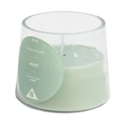Bougie dans verre senteur musc Ø9xH7.5cm