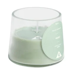 Bougie dans verre senteur musc Ø9xH7.5cm