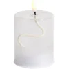 Bougie en verre à LED Ø8xH10cm