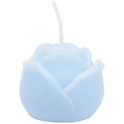 Bougie forme fleur tulipe ou rose Ø4,5xH4cm