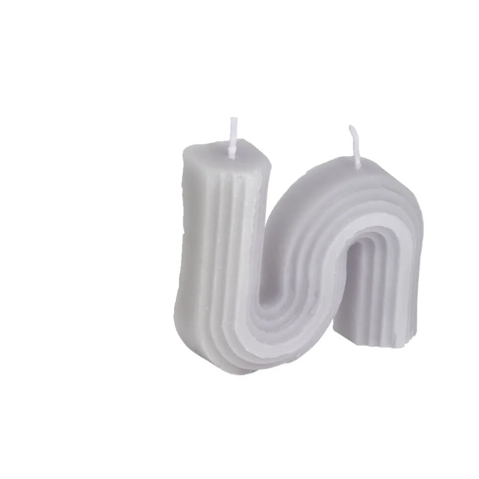 Bougie forme géométrique 9x2xH8cm