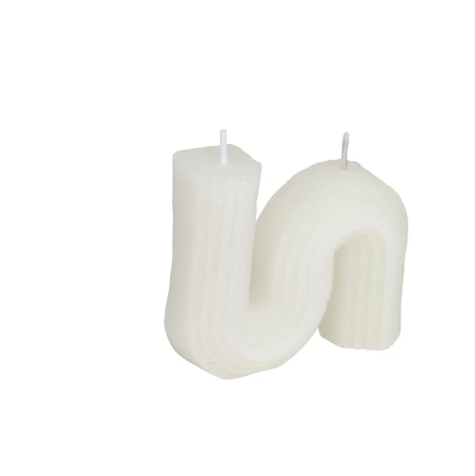 Bougie forme géométrique 9x2xH8cm