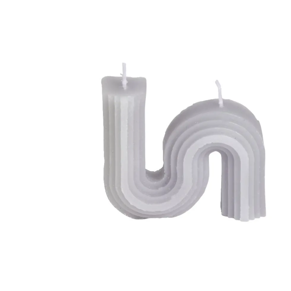 Bougie forme géométrique 9x2xH8cm