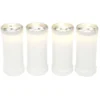 Bougie funéraire blanc H14cm x4