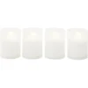 Bougie funéraire blanc Ø4,8xH6,3cm x4