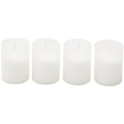 Bougie funéraire blanc Ø4,8xH6,3cm x4