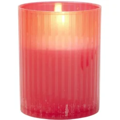 Bougie funéraire rouge Ø4,8xH6,3cm x4