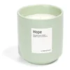 Bougie Hope pot céramique Ø8xH9cm vert