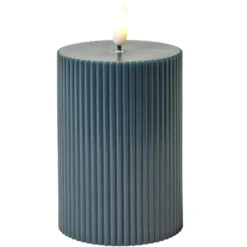 Bougie électrique LED blanc chaud Ø7,5xH10,5cm (3 modèles)