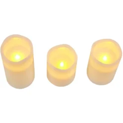 Bougie LED blanc chaud x3
