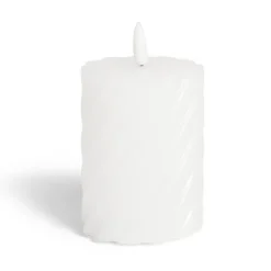 Bougie LED blanche Ø7,5xH10cm