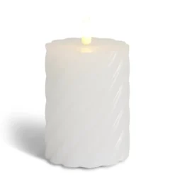 Bougie LED blanche Ø7,5xH10cm