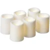 Bougie LED blanche x6 mini pilier Ø4xH5cm