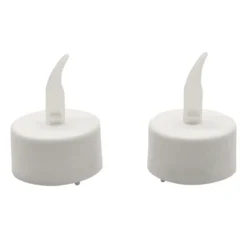 Bougie lumineuse à led blanc x2