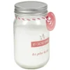 Bougie message dans pot fuchsia parfum passion