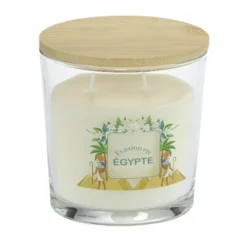 Bougie parfumée Ambiances Devineau 2 mèches Égypte senteur jasmin 30H