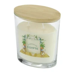Bougie parfumée Ambiances Devineau 2 mèches Égypte senteur jasmin 30H