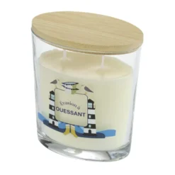 Bougie parfumée Ambiances Devineau 2 mèches Ouessant senteur embruns 30H