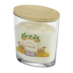 Bougie parfumée Ambiances Devineau 2 mèches Tunisie senteur fleur d'oranger 30H